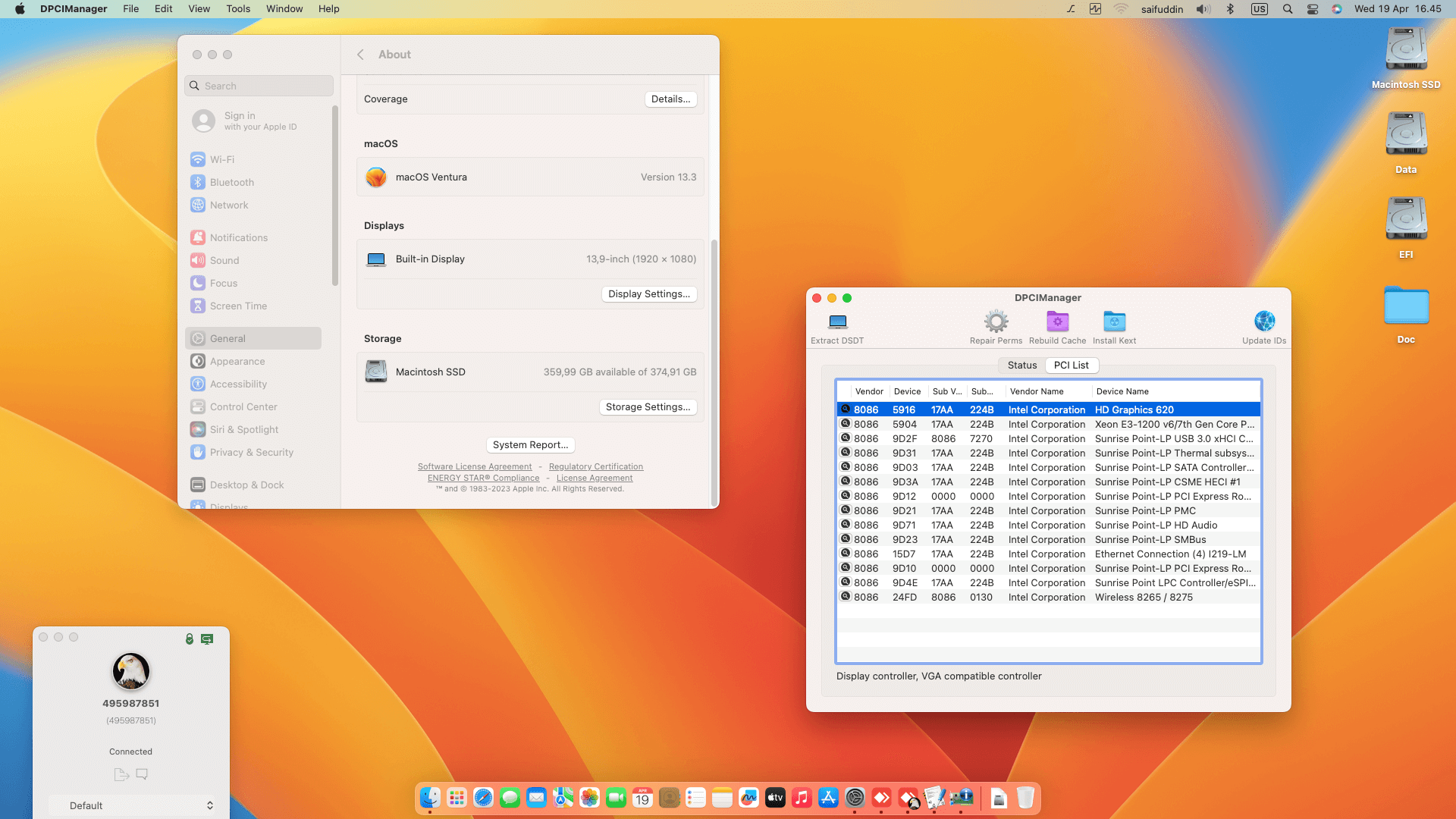 Lenovo Thinkpad T470S 4th [SkyLake   Intel HD 520 + PS2 SMBUS]   OpenCore 2